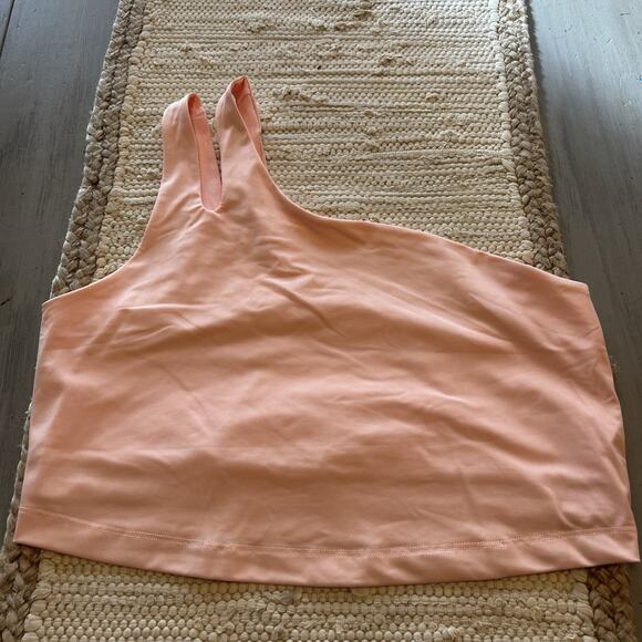 Fabletics Rosa Pink Cropped Activewear Top Built In Bra Unpadded Sz XXL - Picture 1 of 6